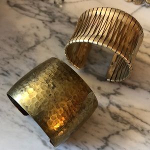 Metal cuff bracelets